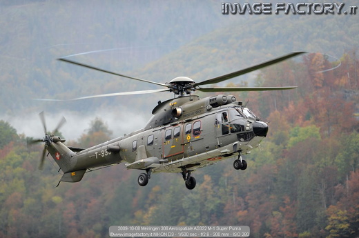 2009-10-08 Meiringen 306 Aerospatiale AS332 M-1 Super Puma